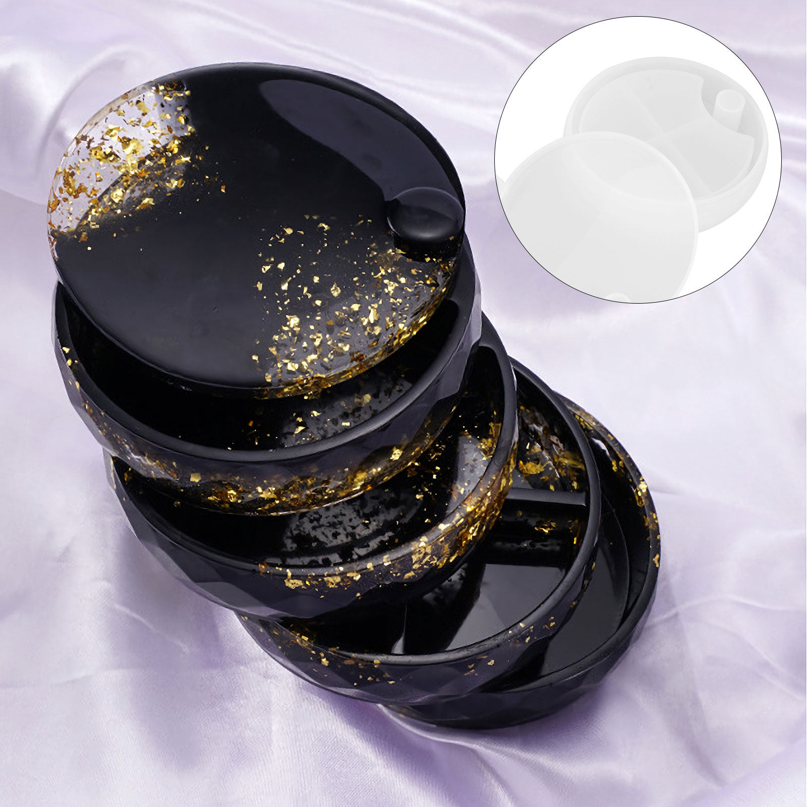 Silicone Epoxy Resin Molds Set - Zestaw 6 silikonowych form do żywicy