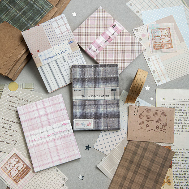 Vintage Junk Journal Scrapbooking Paper - 50 szt. Kreatywny Zestaw Papierów w
