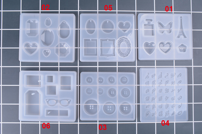 Zestaw 6 silikonowych form do  – Silicone Epoxy Resin Molds Set recenzja i cena
