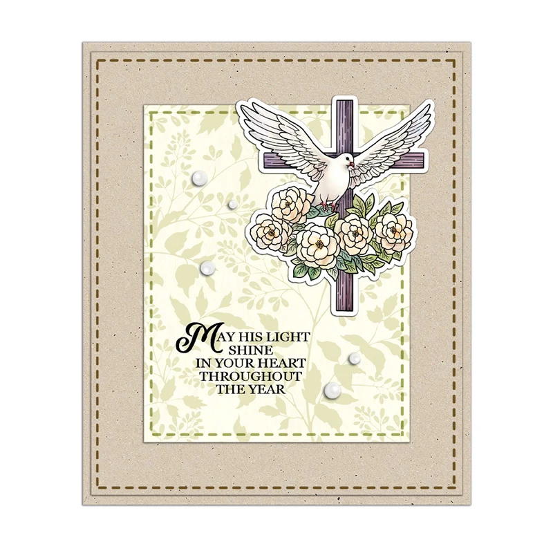 Mangocraft Cross With Flowers  – Clear Silicone Stamps For Card Making recenzja i cena