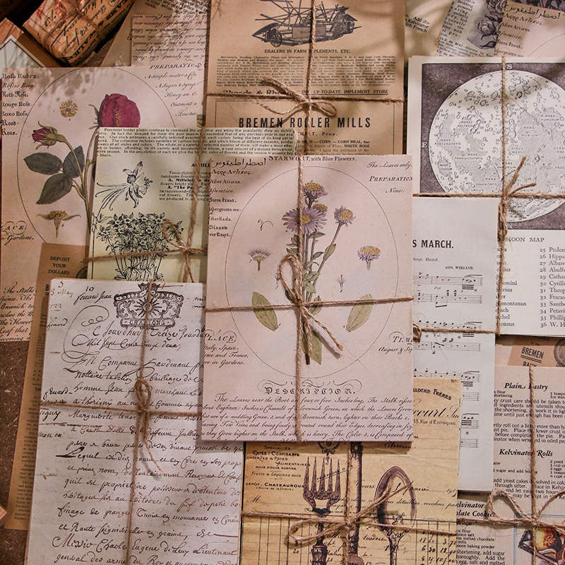 30 sztuk Vintage papier do scr – Vintage Junk Journal Scrapbooking Paper recenzja i cena