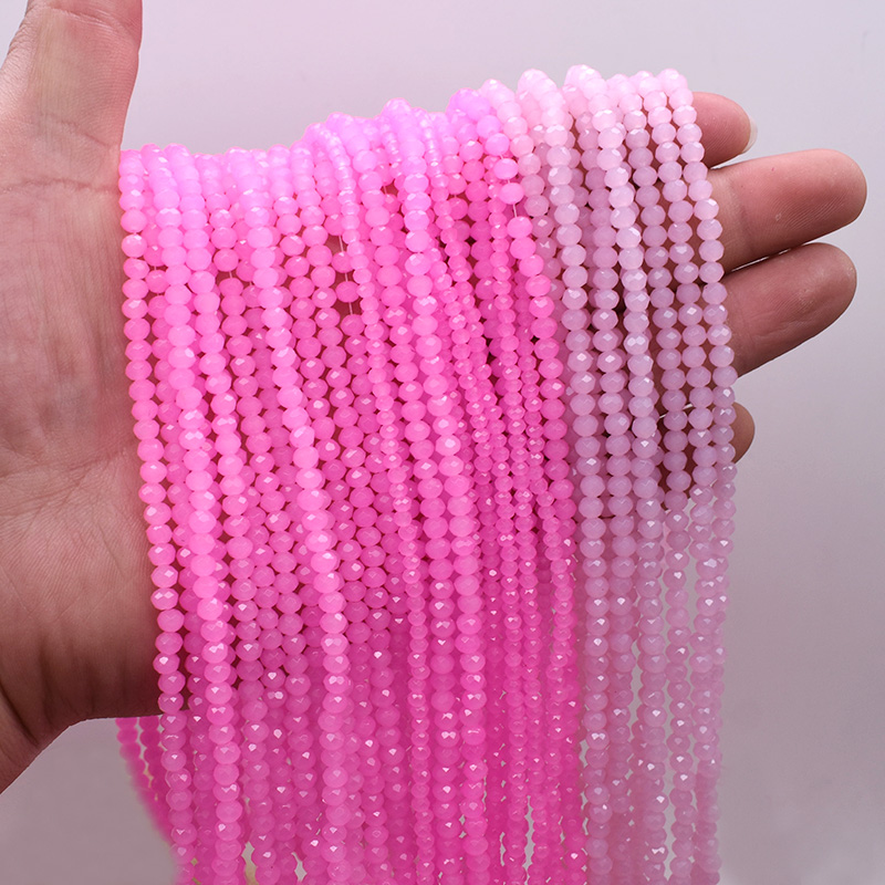 Jasny brzoskwiniowy róż 1 2 3  – Glass Seed Beads 2Mm Jewelry Making recenzja i cena